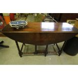 Oak gate leg table