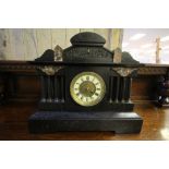 Victorian slate mantel clock