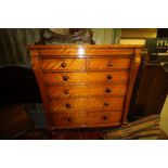 Victorian satin wood chest of drawers