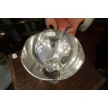 Silver Plated Punch Bowl & Ladle