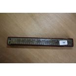 Unusual Dunhill silver plated boxed ruler cigarette lighter