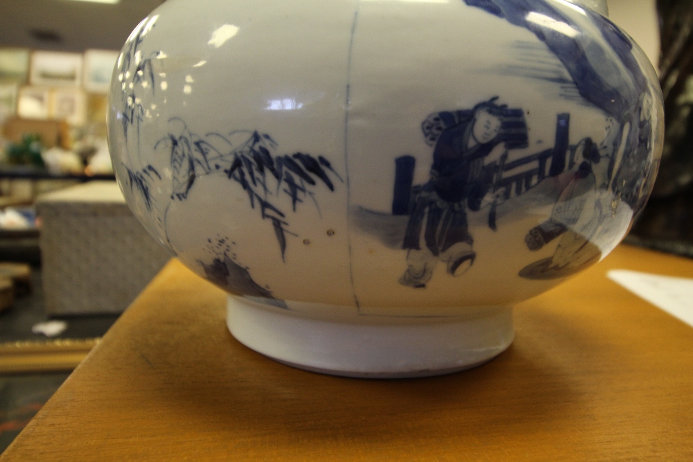 Chinese blue and white cauldron with sonorous stone mark (A/F - large chip on inner rim) - Image 37 of 39