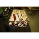Hummel/ Goebel figures and vintage dressing table set