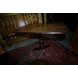 Mahogany oblong stem table