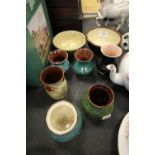 Selection of Wetheriggs posy vases & bowls