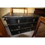 1920's Stained Oak Chest of Drawers