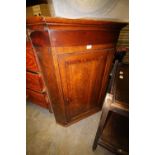 George III Oak Corner Cupboard