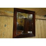 Rosewood framed mirror