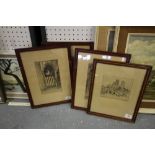 4 J.W. King engravings - York