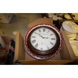 Box with Plated Tray, Christmas Plate and Clock