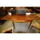 Inlaid Regency mahogany dining table