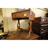 Reproduction Sofa Table & Edwardian Mahogany Table