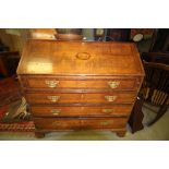 George III mahogany bureau