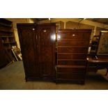 Figured walnut 5 piece bedroom suite