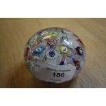 1849 Baccarat scattered millefiori paperweight