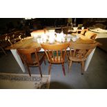 Modern pine extending table