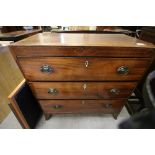 Georgian mahogany 3 drawer chest