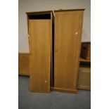 2 single wardrobes (door needs attaching to one)