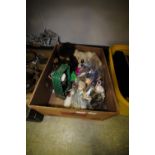 Box of Vintage Bears & Dolls, including: 1 Merry Thought Monkey, 2 x 1960's Koala Bears, 5 Peggy