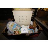 Box of Beatrix Potter figures and ornaments