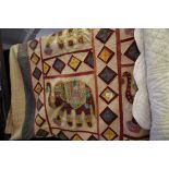 Indian Applique Throw/Hanging