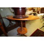 Anglo-Indian oak oval occasional table