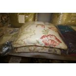 2 Handmade Cushions (18") - Mulberry Early Birds