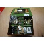 Jewellery Box & contents including Rolled Gold Lockets etc