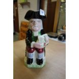 19th Century Foaming Quart Toby Jug