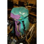 Macpac rucksack and climbing items