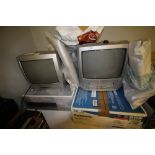 2 DVD recorders, DVD player and 2 old TVs