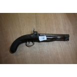 Wilson - Liverpool - Travelling Pistol - Damascus Barrel