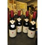 Four 75cl bottles Faiveley La Combe d'Orveau Chambolle-Musigny 1er Cru 2005