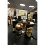 75cl Bottle Glen Kella White Manx Whiskey & 3 other bottles