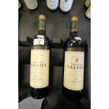 Two 75cl bottles Cordier Chateau Talbot Saint-Julien 1983