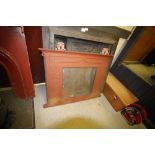 Cast Iron Art Nouveau Secessionist Fireplace