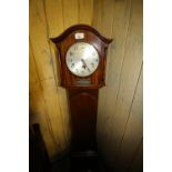 1920s mahogany Grandmother clock - German Westminster chime movement