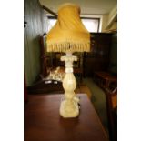 Alabaster table lamp