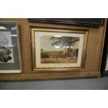 Hunting Scene Print - written on base "published & sold 1806"