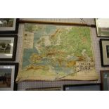 8 Mid-20th Century Philips Series Maps - Scroll