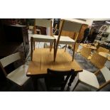 5 Beech Framed Habitat Chairs