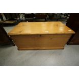 Victorian pine blanket box