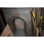 Cast iron fire surround