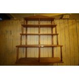 Regency pine hanging wall shelf