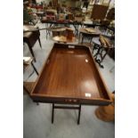 Mahogany butlers’ tray on stand