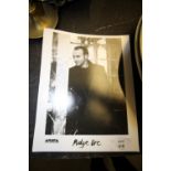 Signed Arista BMG Signed Photocard of Midge Ure