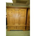 Pine triple wardrobe