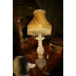 Alabaster table lamp