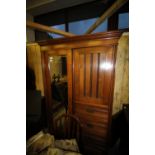 Edwardian single door wardrobe