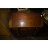 George III mahogany bureau